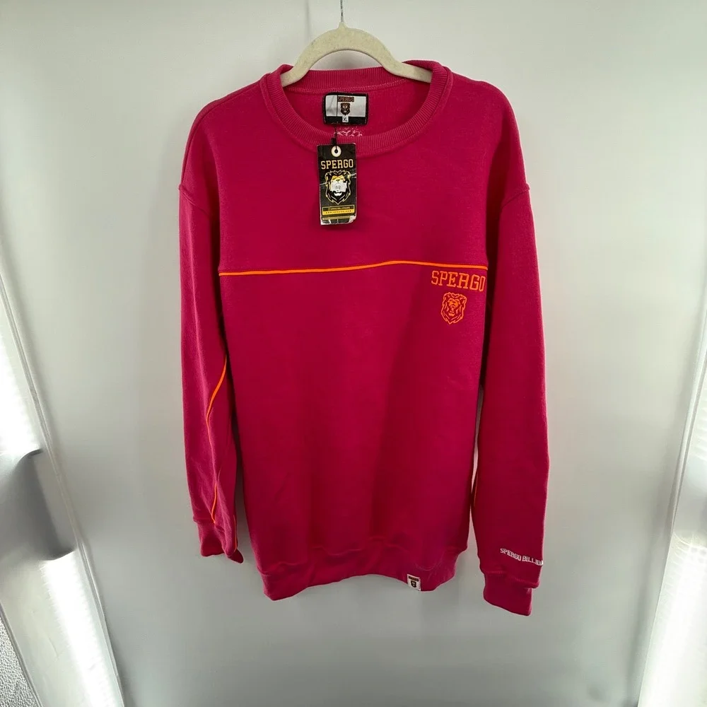 SPERGO Billionaire Pink Orange Crewneck Sweatshirt XL NWT Unisex Streetwear Logo